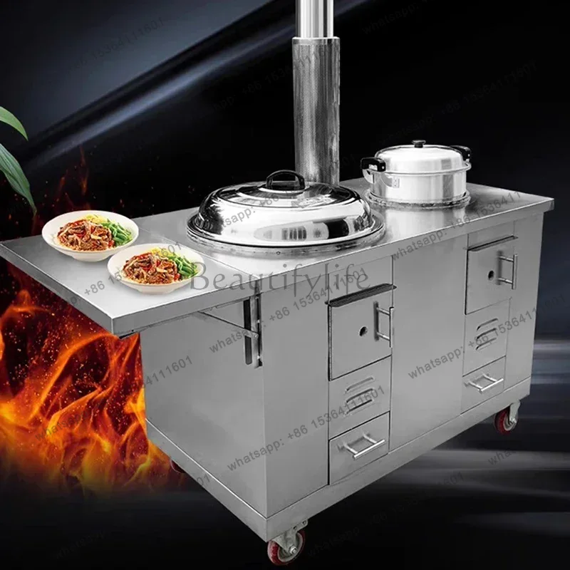 Home Cooking Heater - LSFirewood Soba, Yemek Pişirme Sobası, Veranda