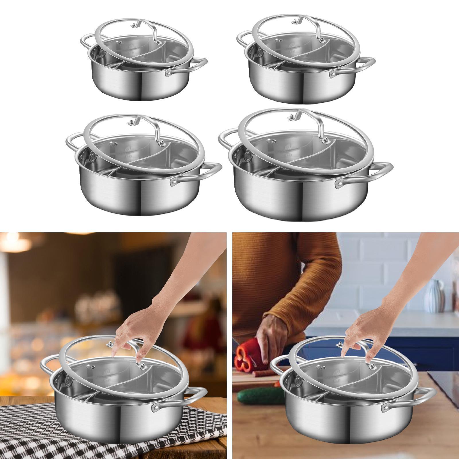 Home Cooking Gas - Bölmeli, Gazlı, Paslanmaz Çelik Tencere, Çift