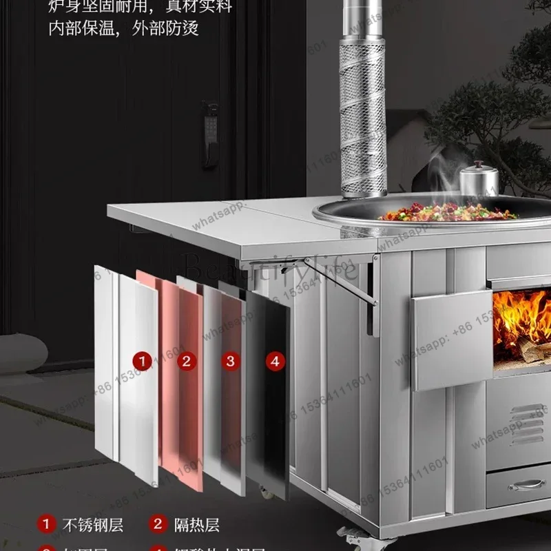 LS Paslanmaz Çelik Odun Sobası - Home Cooking Heater incelemesi ve fiyatı